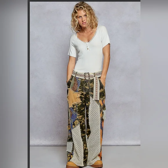 POL Multicolor Wide Leg Pants - Picture 5 of 6